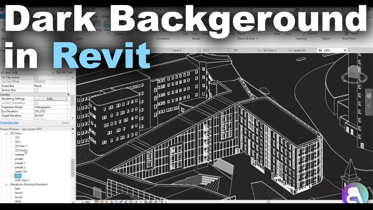 Dark Workspace in Revit Tutorial Like AutoCAD Dezign Ark