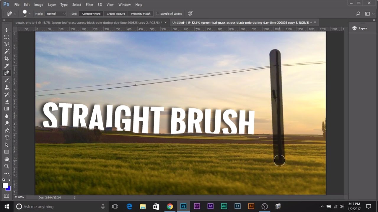 photoshop straight line