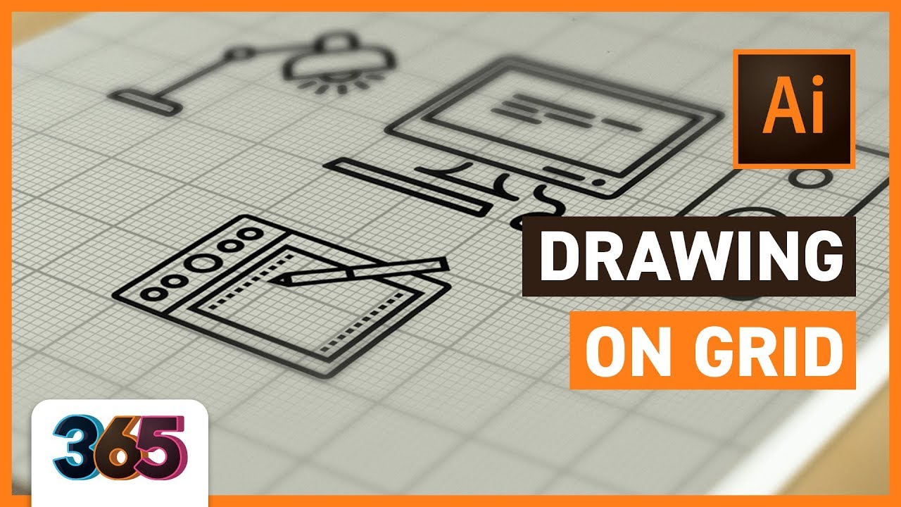 Drawing on Grid Illustrator CC Tutorial 362/365 Dezign Ark