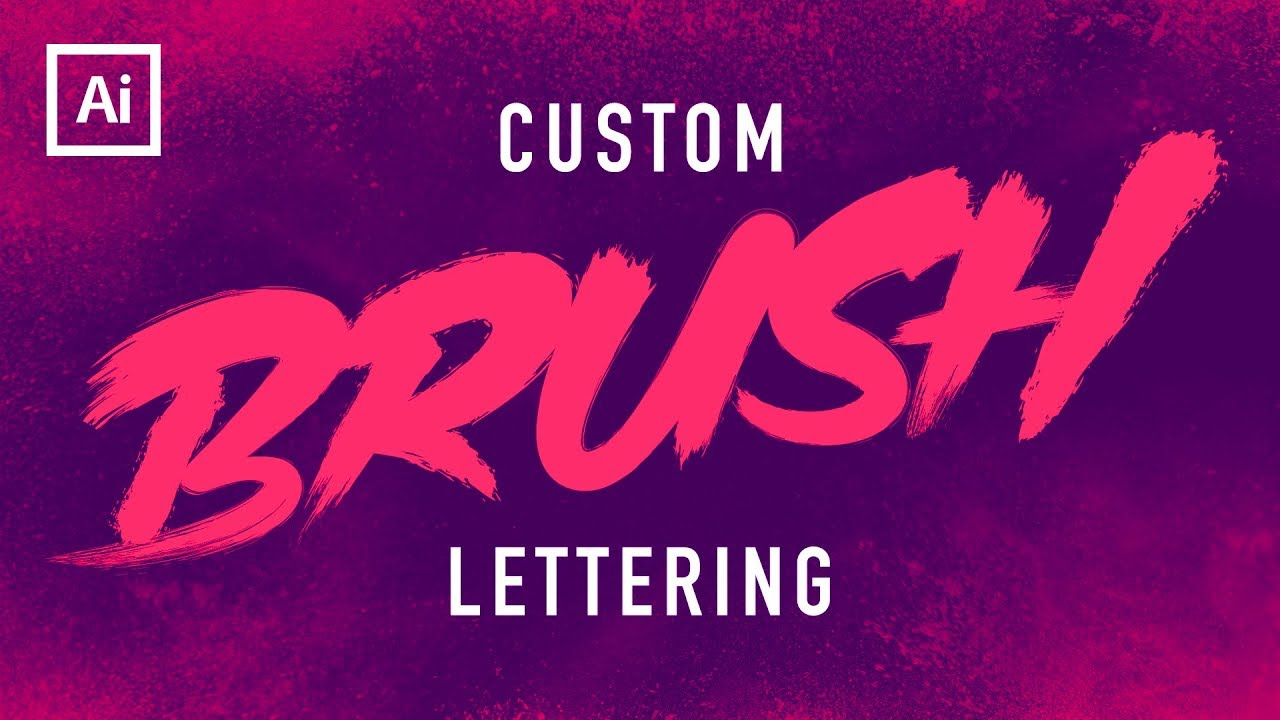 brush text effect illustrator