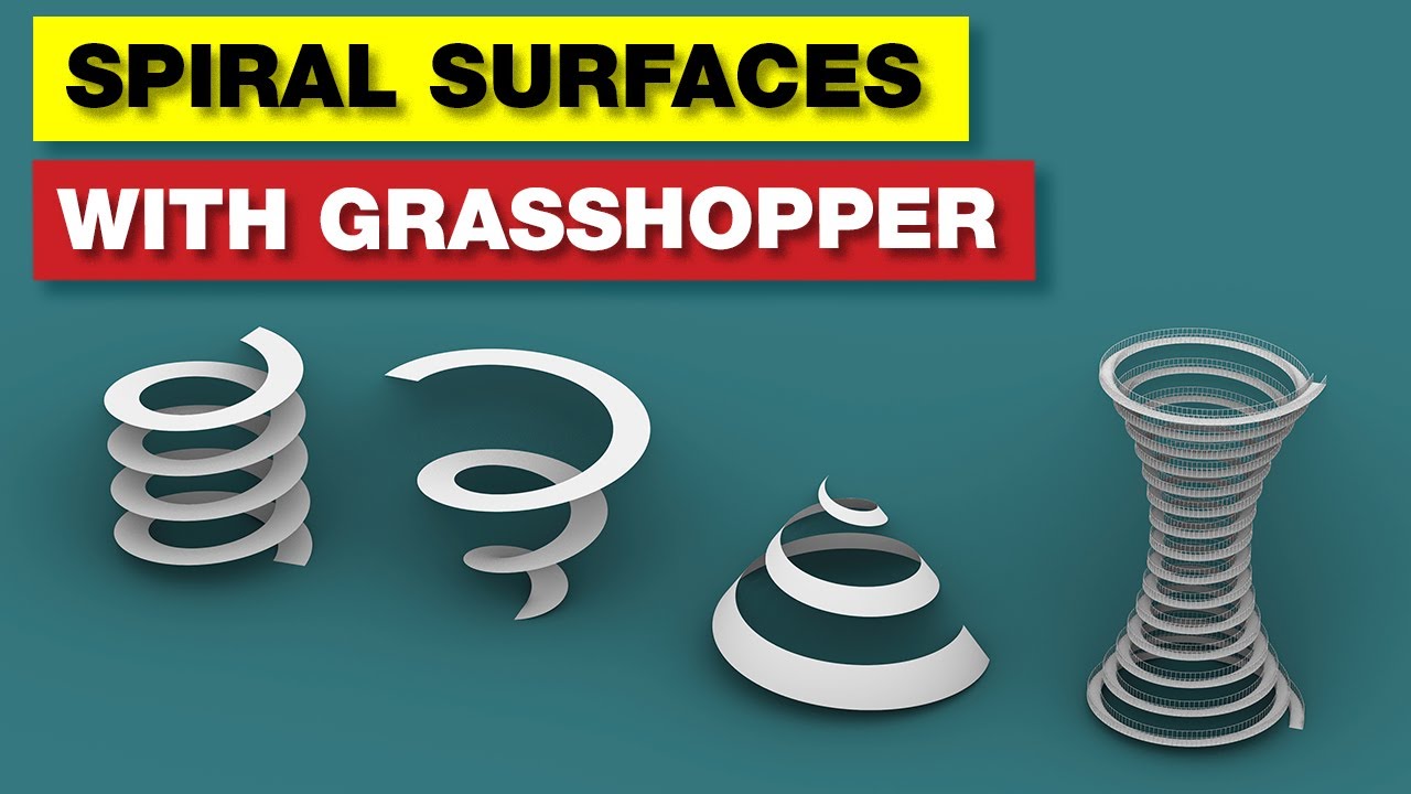 Grasshopper Tutorial Spiral Surfaces Dezign Ark