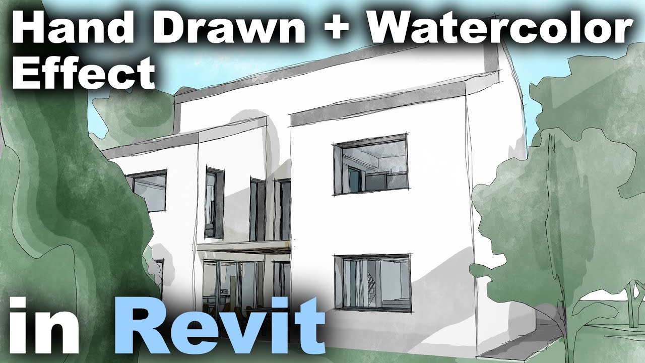 Hand Drawn + Watercolor Effect in Revit Tutorial - Dezign Ark