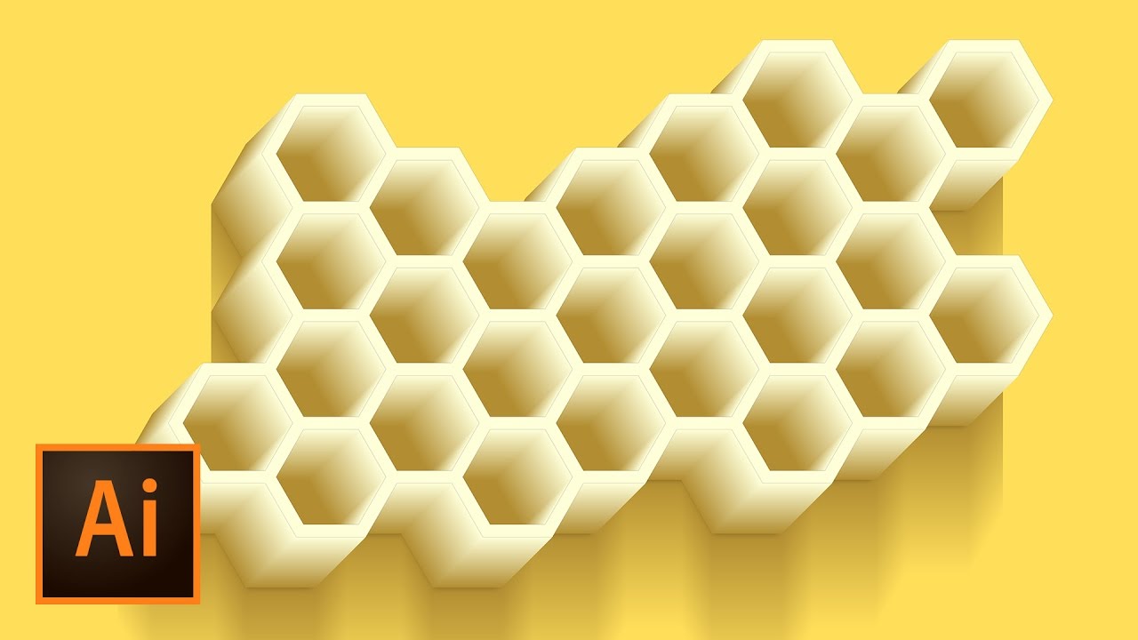 Honeycomb Vector Illustration Illustrator Tutorial Dezign Ark