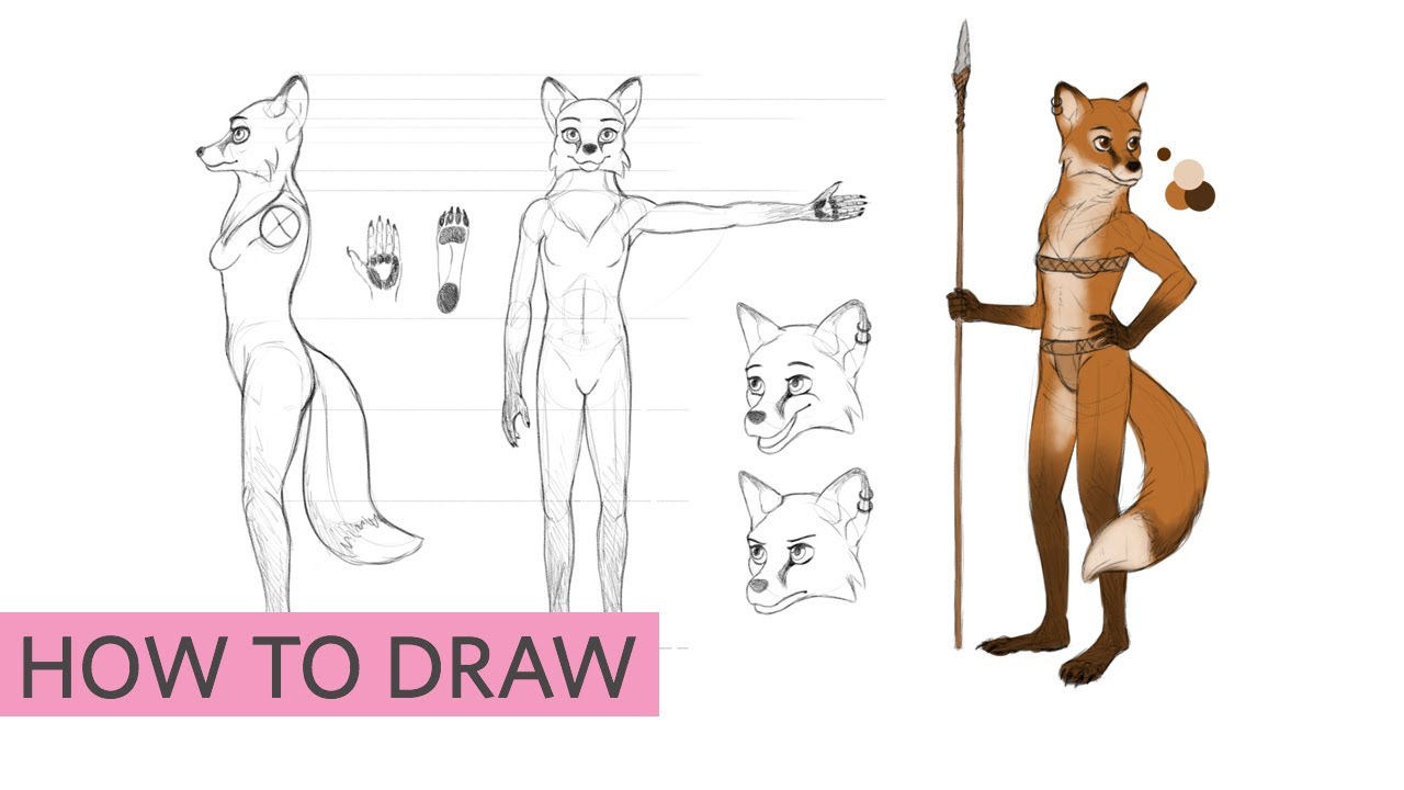 How to Draw Furries, aka Anthropomorphic Characters Dezign Ark