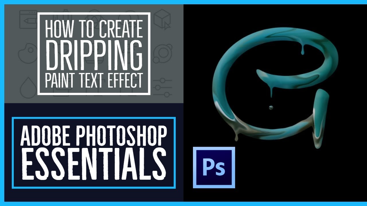 How To Make Cool Dripping Text In Photoshop