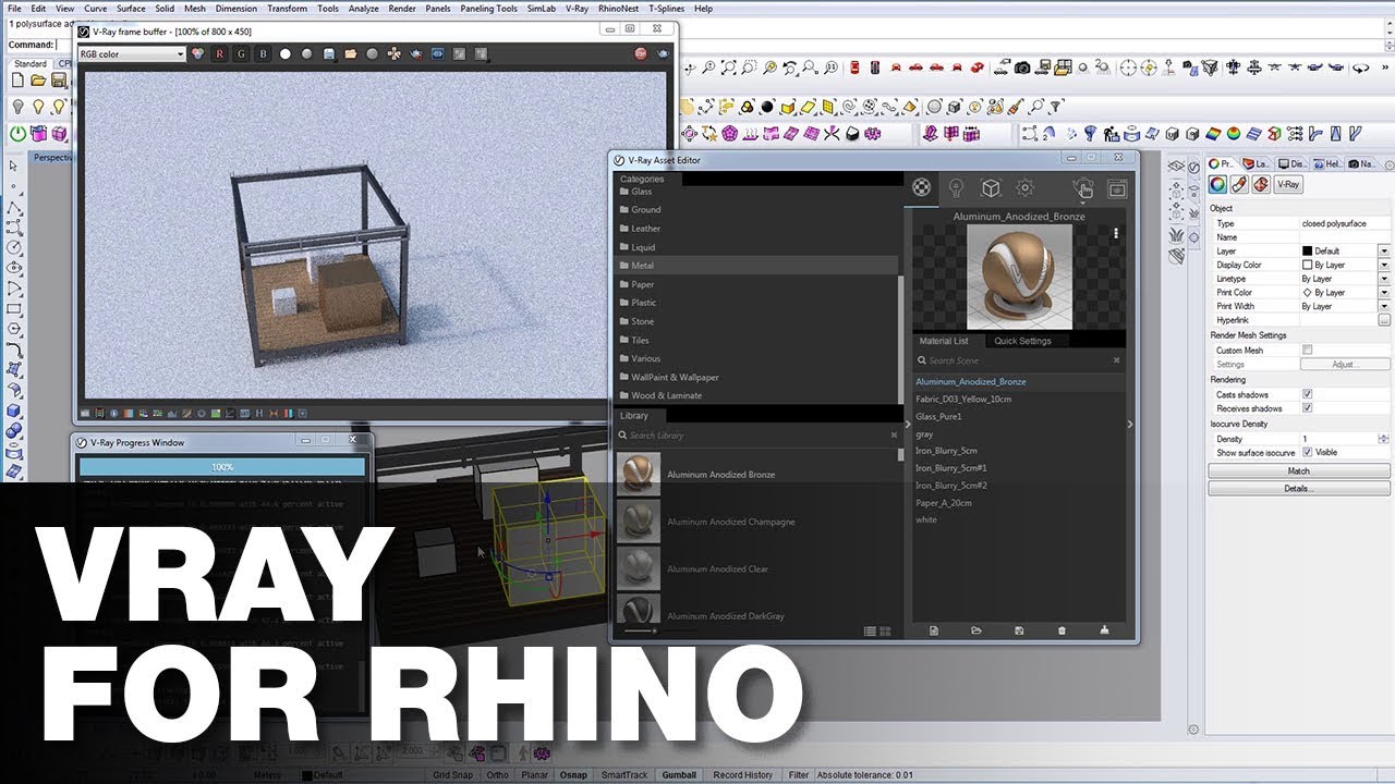 vray for rhino how to set render time