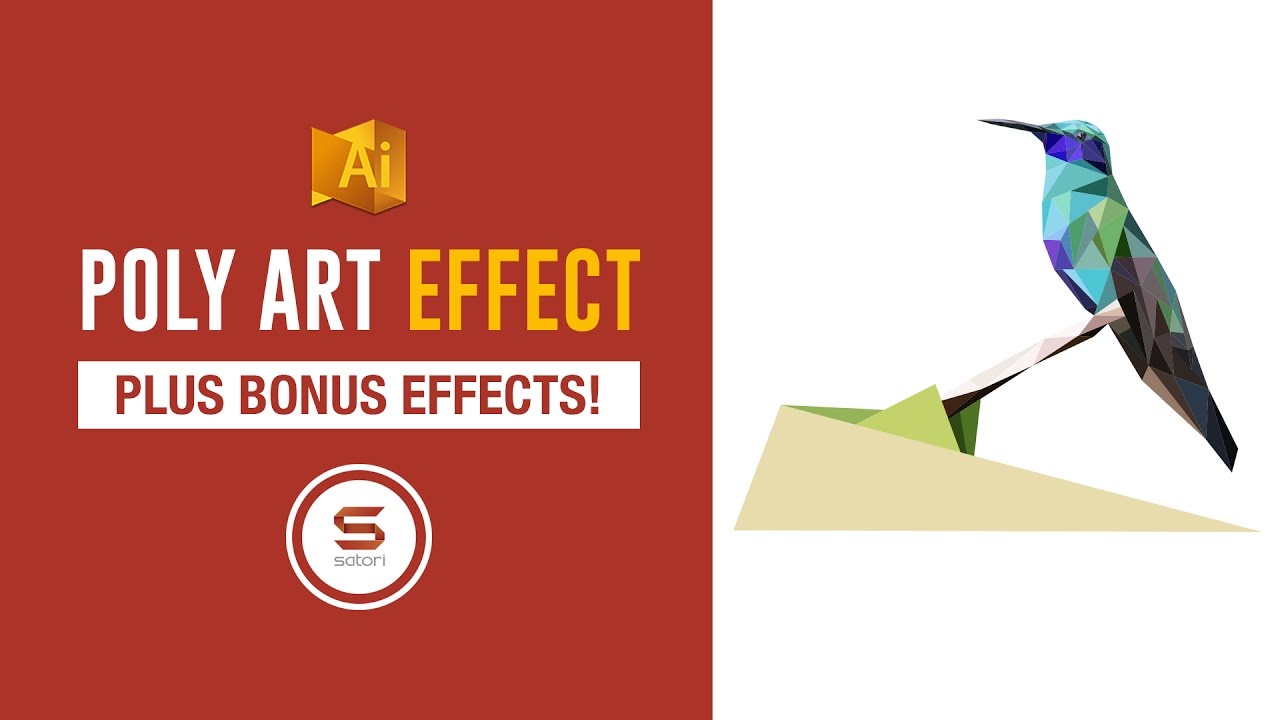 Illustrator Poly Art Effect Tutorial How To Make Poly Art Bonus