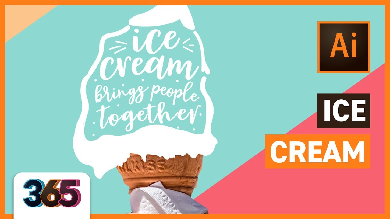 Ice Cream Illustrator Cc Tutorial 258 365 Dezign Ark