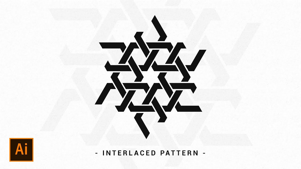Interlaced Geometric Pattern Adobe Illustrator Dezign Ark