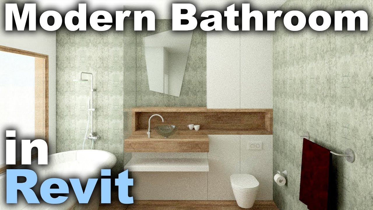 Modern Bathroom Interior Design in Revit Tutorial - Dezign Ark