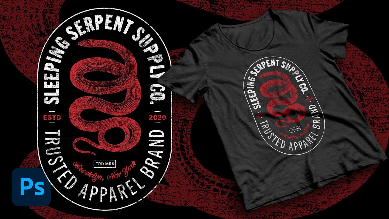 Tutorial How To Create a Vintage Logo TShirt Design