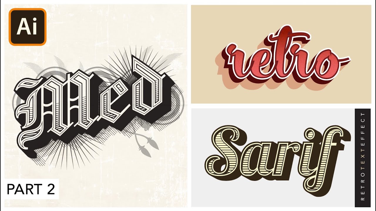 How To Do Retro Text In Illustrator