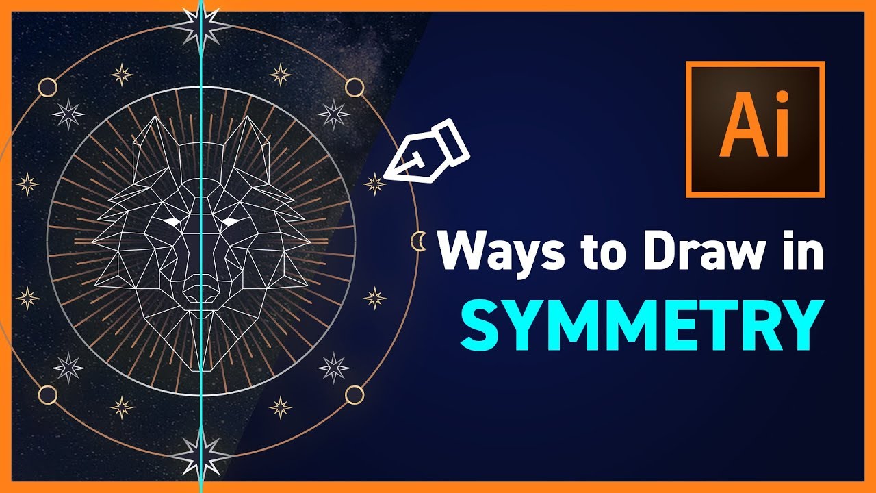 Symmetrical Drawing in Illustrator CC NEW IN CC 2019! Dezign Ark