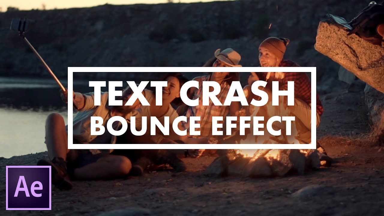 Text Crash Bounce Animation Effect After Effects Tutorial Dezign Ark