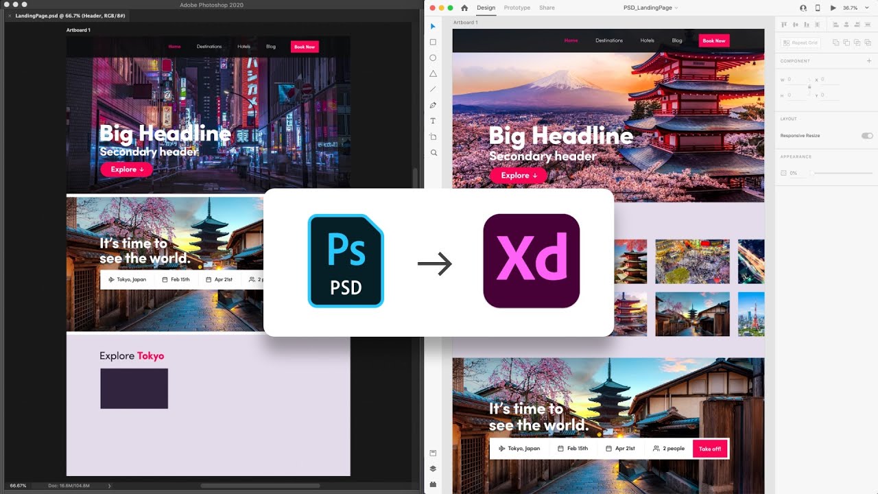 Use Photoshop Alongside Adobe XD | Adobe Creative Cloud - Dezign Ark
