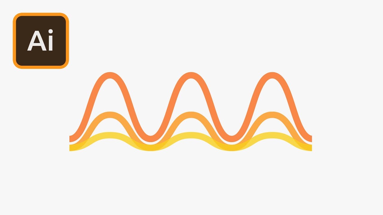 Wavy Lines in Illustrator | 2 Minute Tutorial - Dezign Ark