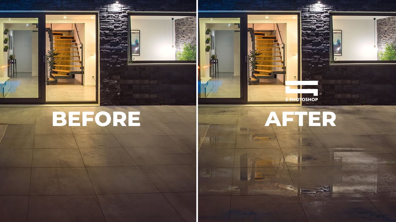 How to make real Rain Reflection by Photoshop - Dezign Ark