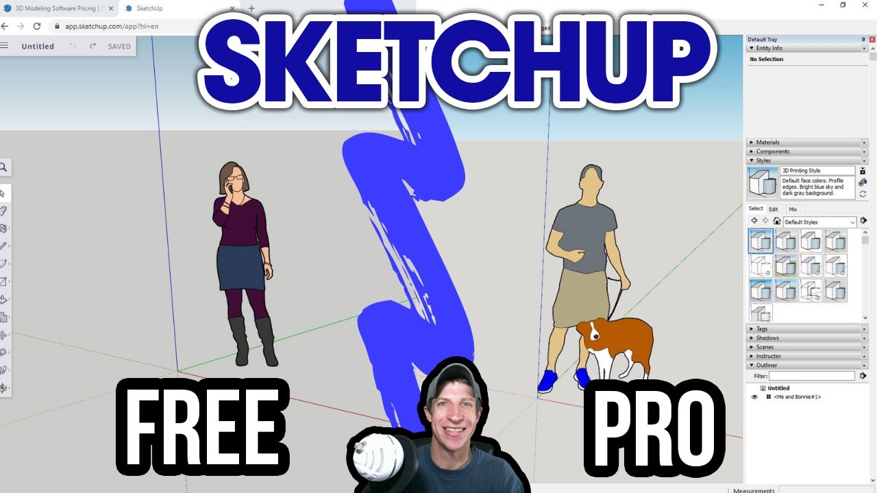 differences between sketchup free and pro