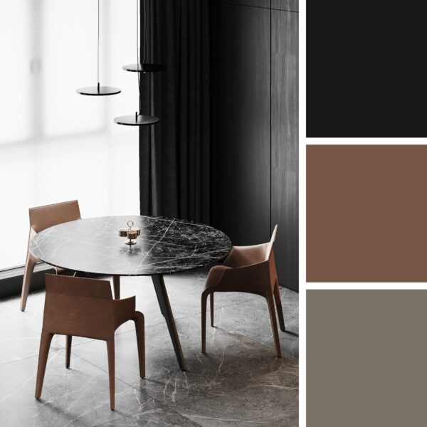 Black Apartment – Dining Room