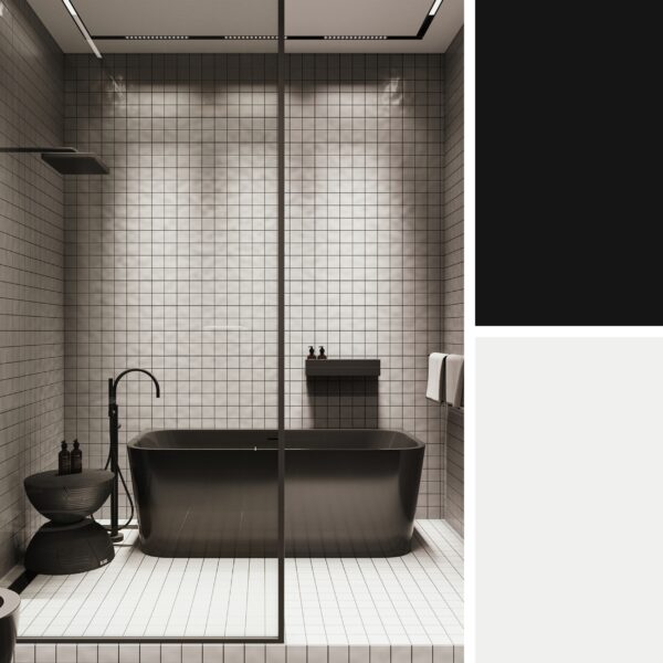 Black Apartment in St Petersburg 75m – Bathroom 2