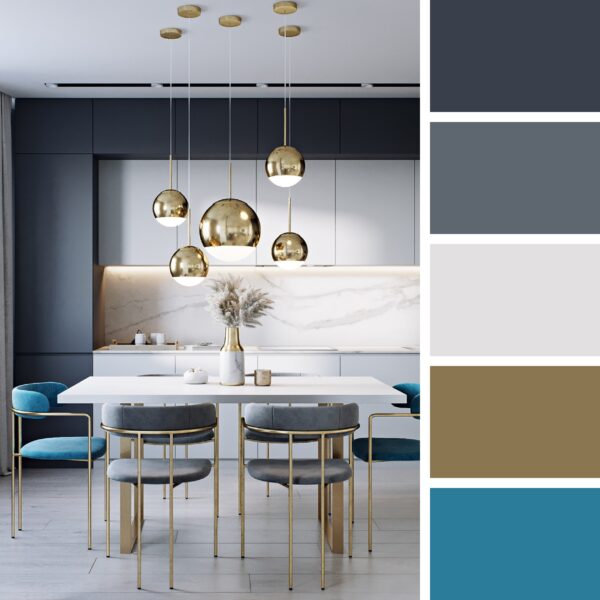 Clarity & Gold – Dining Room
