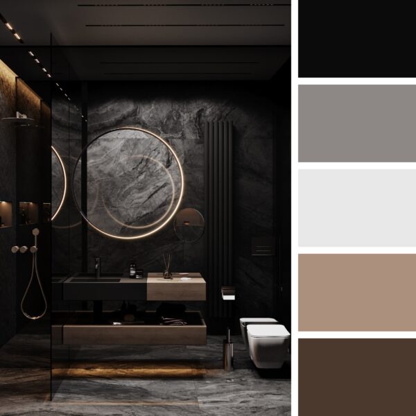 Dark Grey Apartment – Bathroom