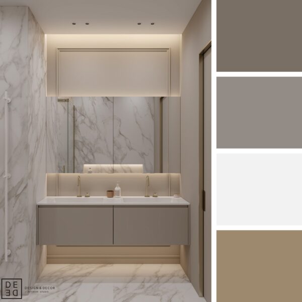 DE&DE Neutrals with golden touch – Bathroom 2