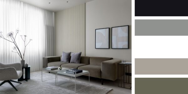 Monochrome Apartment – Living Room
