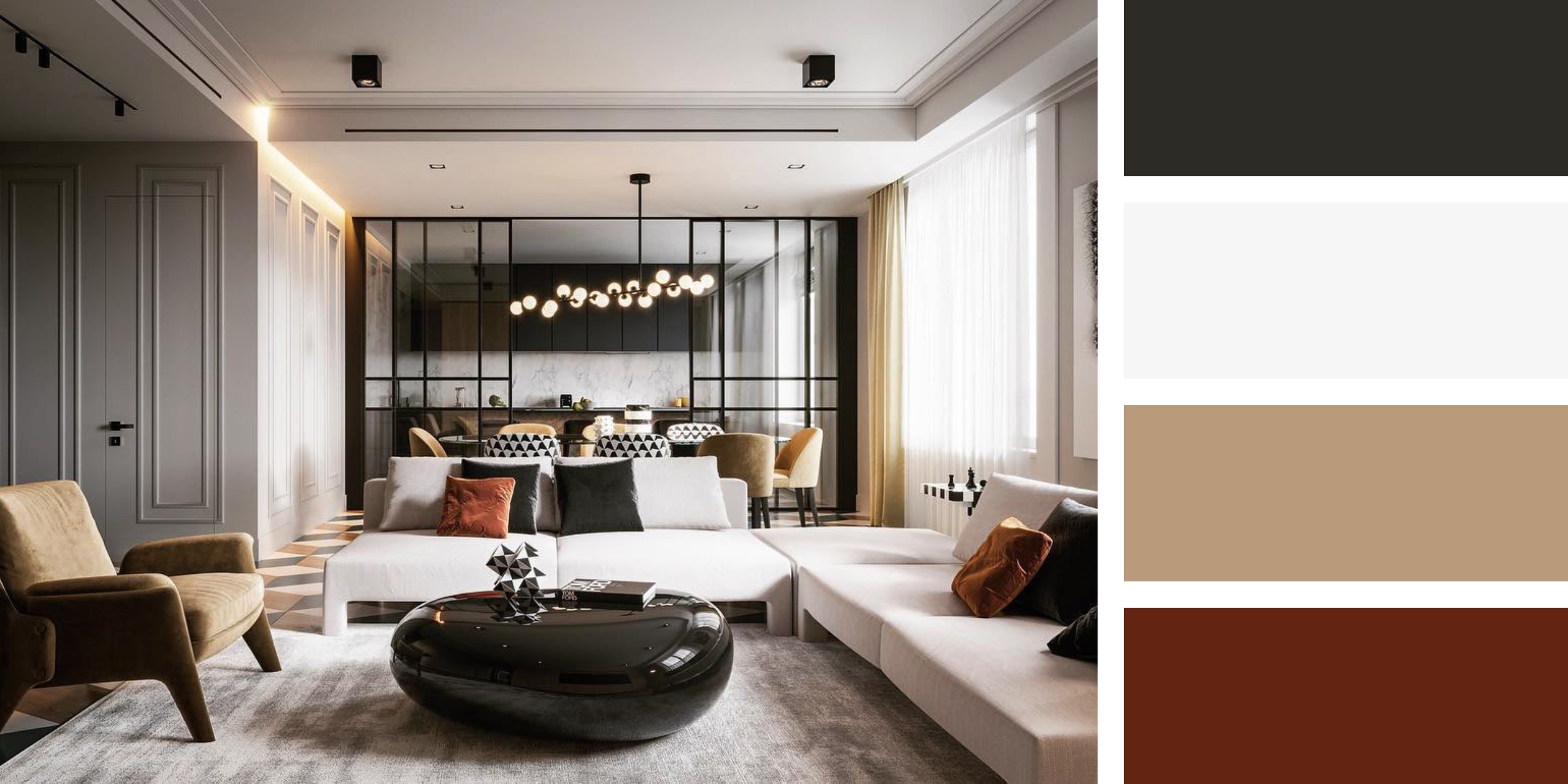 Type 36 Apartment – Living Room