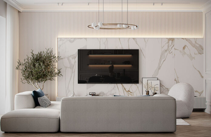 Apartment in Moscow ZHK "Tribeca Apartments" - Dezign Ark