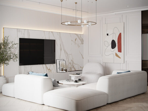 Apartment in Moscow ZHK "Tribeca Apartments" - Dezign Ark