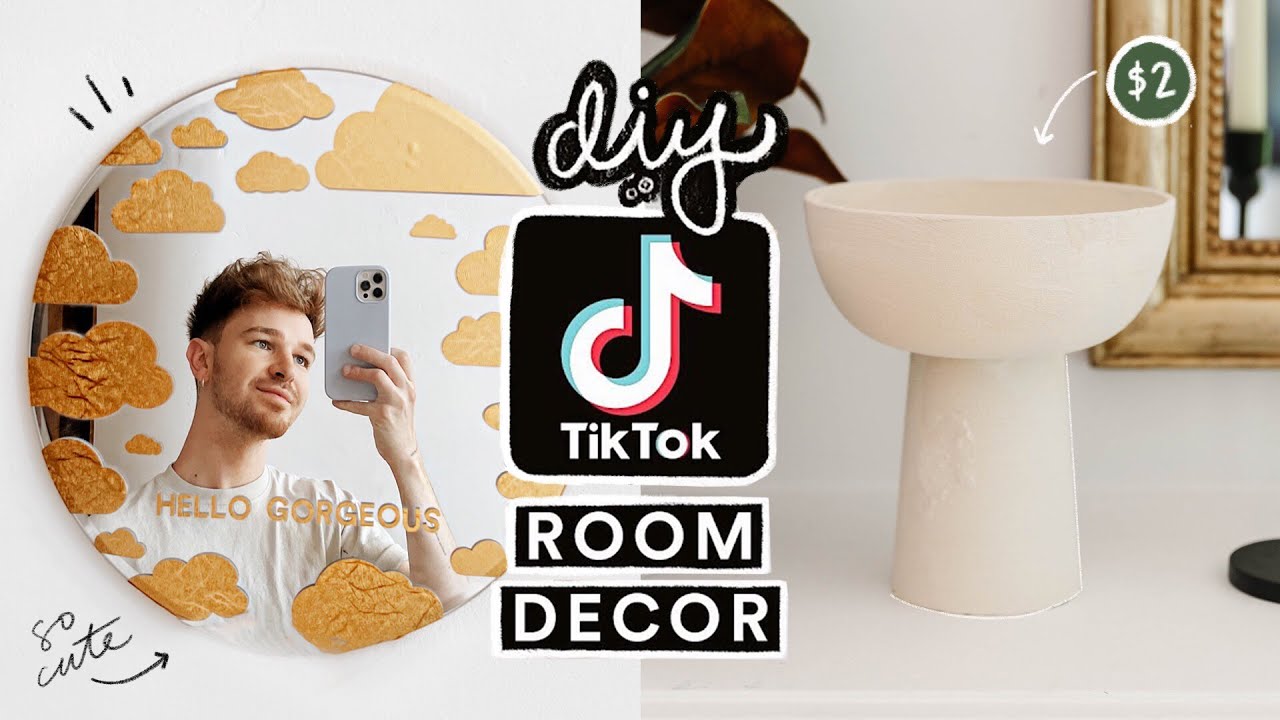 Recreating VIRAL TIK TOK DIY Projects + Room Decor ☁️ Aesthetic