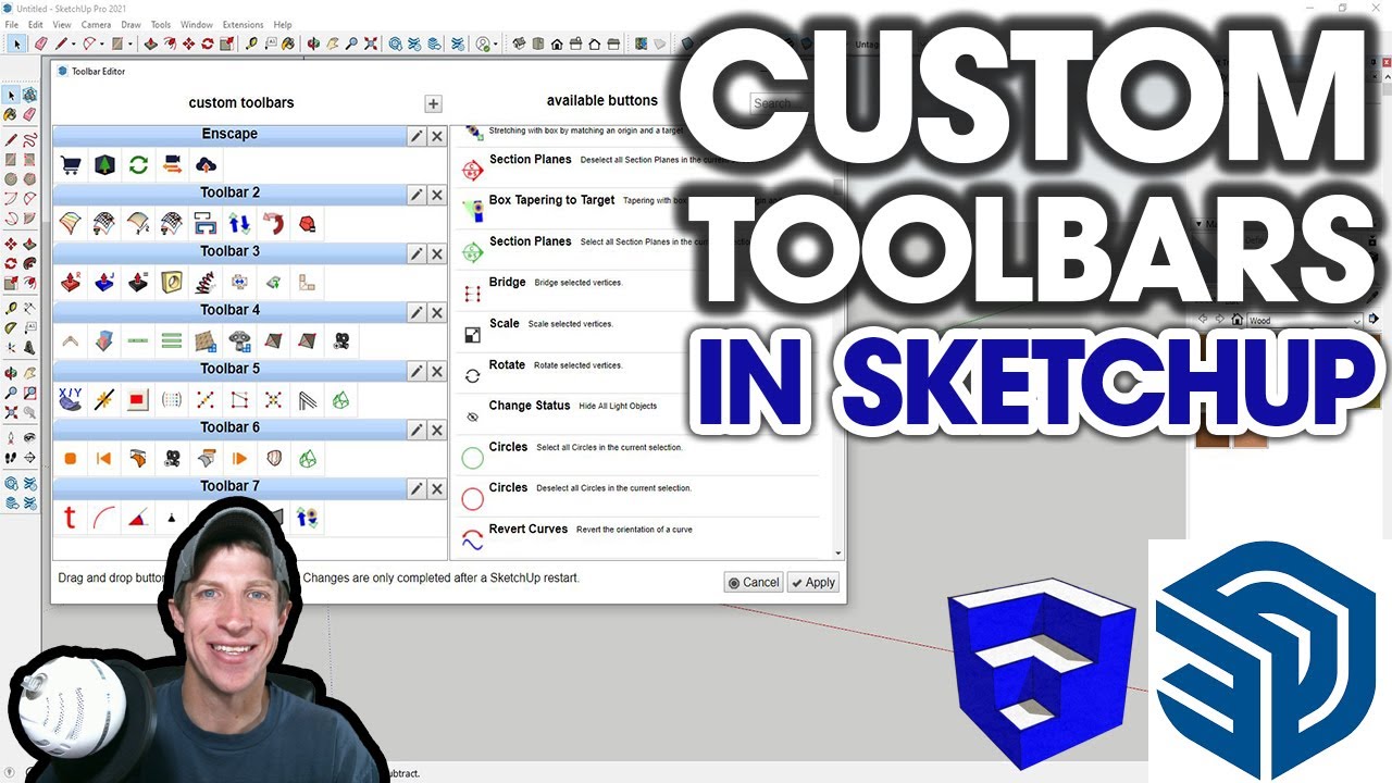 EASY Custom Toolbars In SketchUp With Custom Toolbar Editor! - Dezign Ark