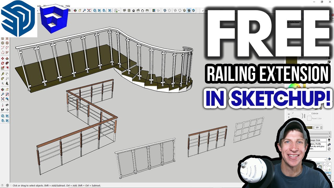 New FREE Railing Extension For SketchUp? Check Out Maj Rail! - Dezign Ark