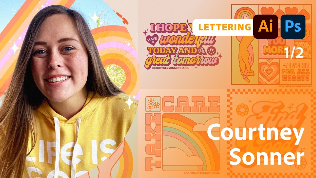 Courtney Lettering Lettering for a Summer Festival with Courtney Sonner - 1 of 2 - Dezign Ark