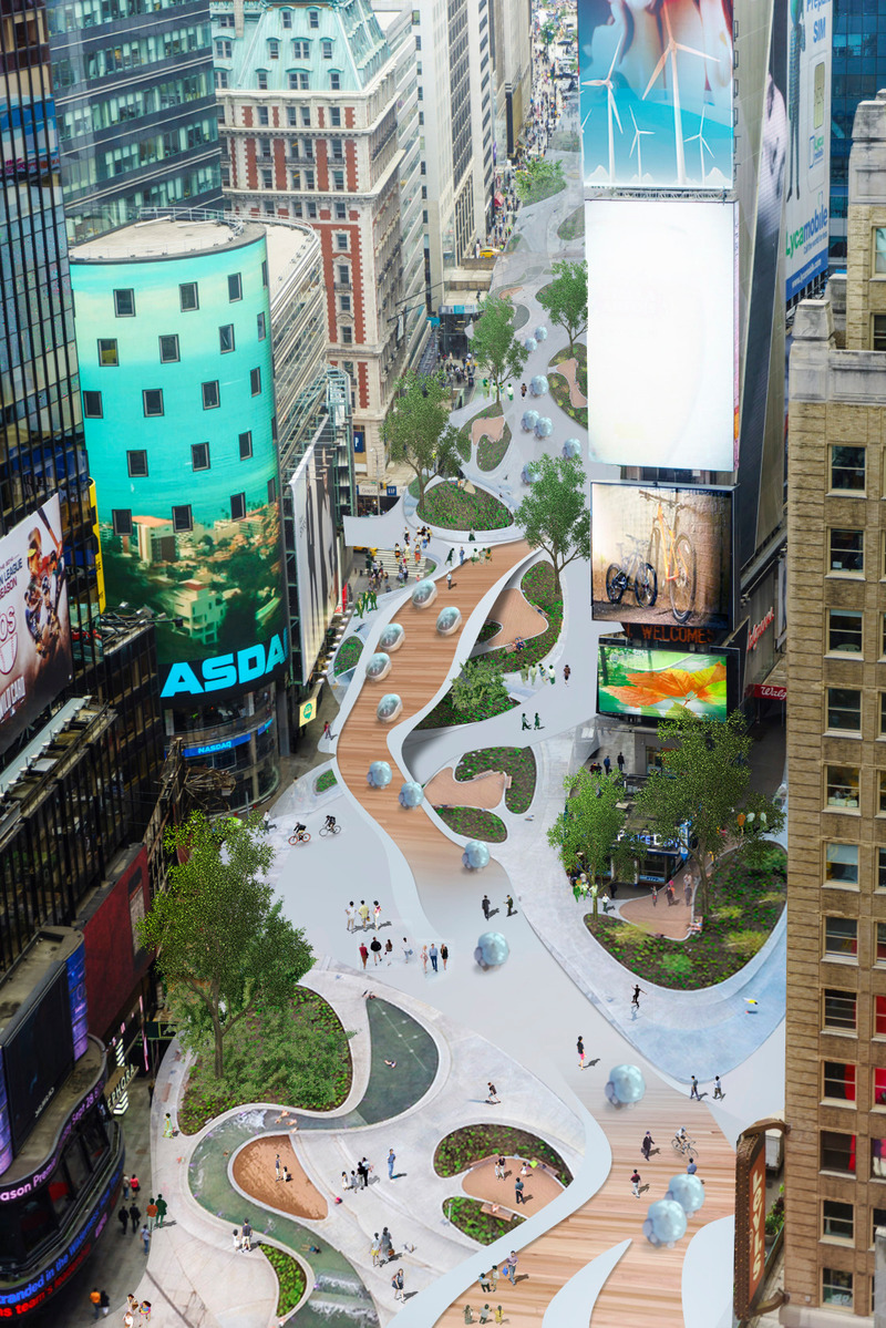 Press kit | 2193-03 - Press release | Will Times Square Look Like this in Three Years? - 3deluxe - Urban Design - CAR-FREE VISION  © by 3deluxe - Photo credit: <br>