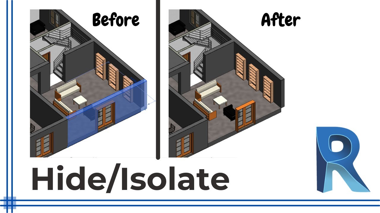 Revit - How To Hide And Isolate Elements - Dezign Ark