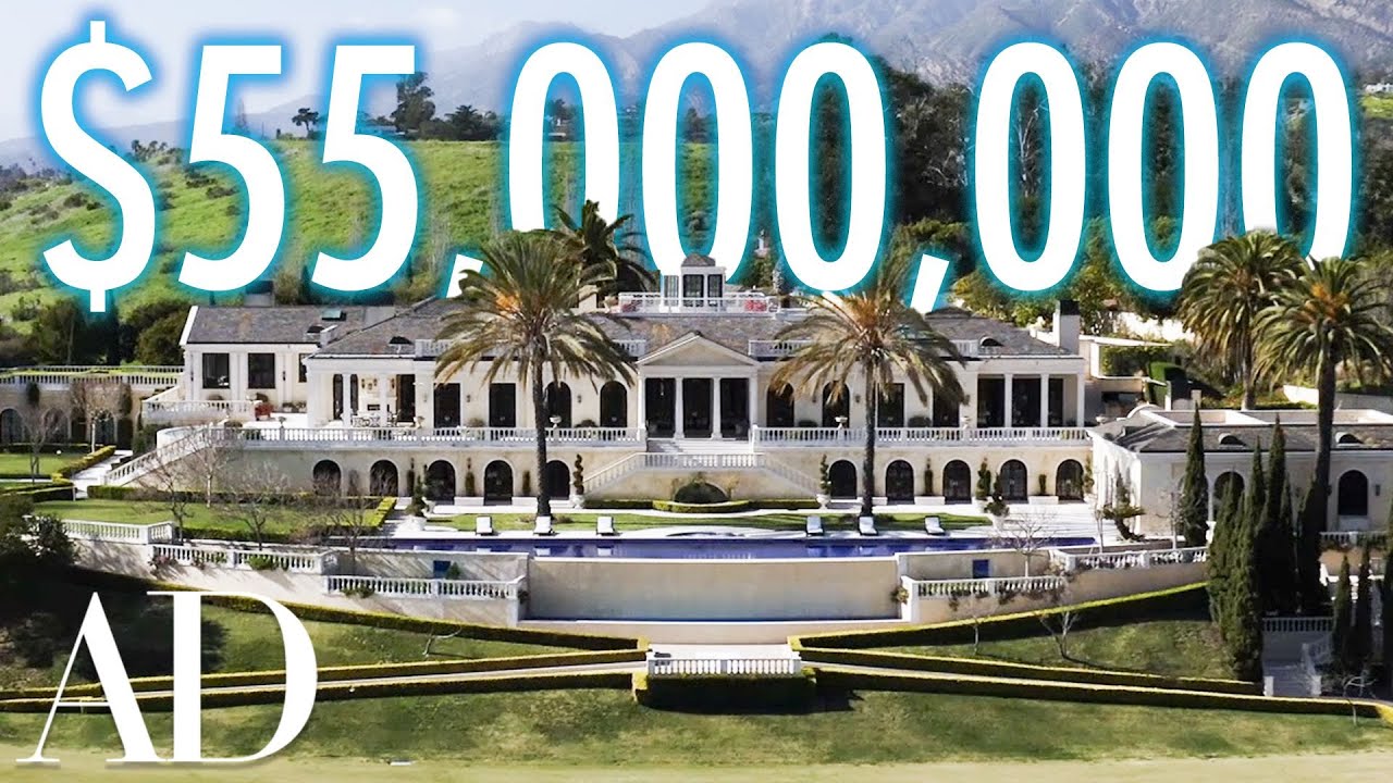 Inside a $55M Mansion With a Helicopter Hangar | On The Market | Architectural Digest