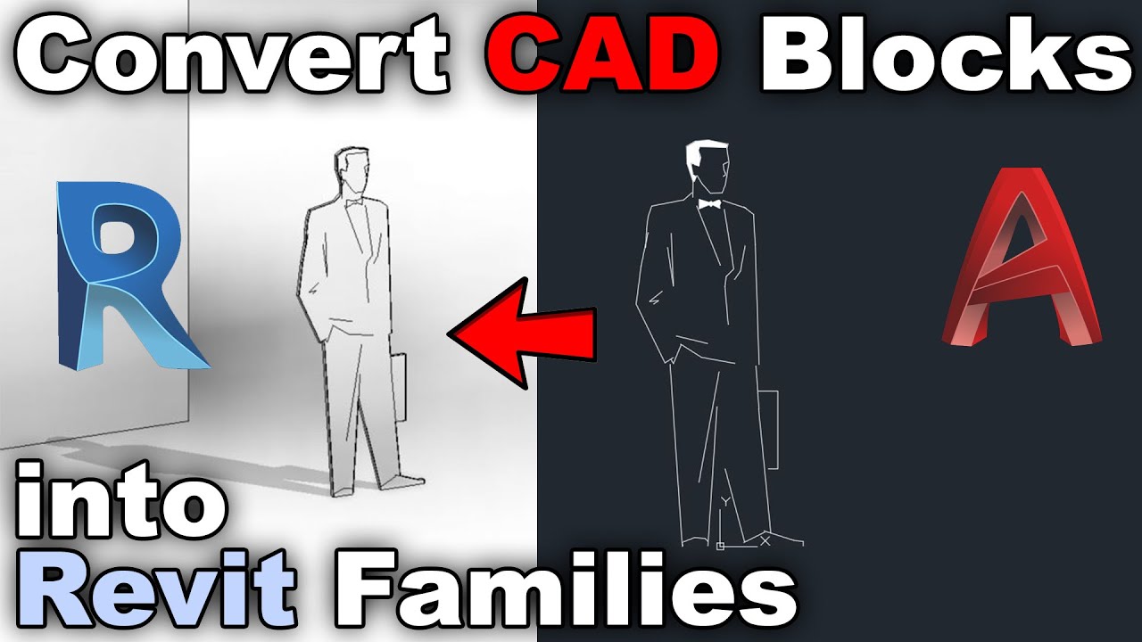 Convert AutoCAD Blocks To Revit Families (2D & 3D) - Revit Tutorial ...