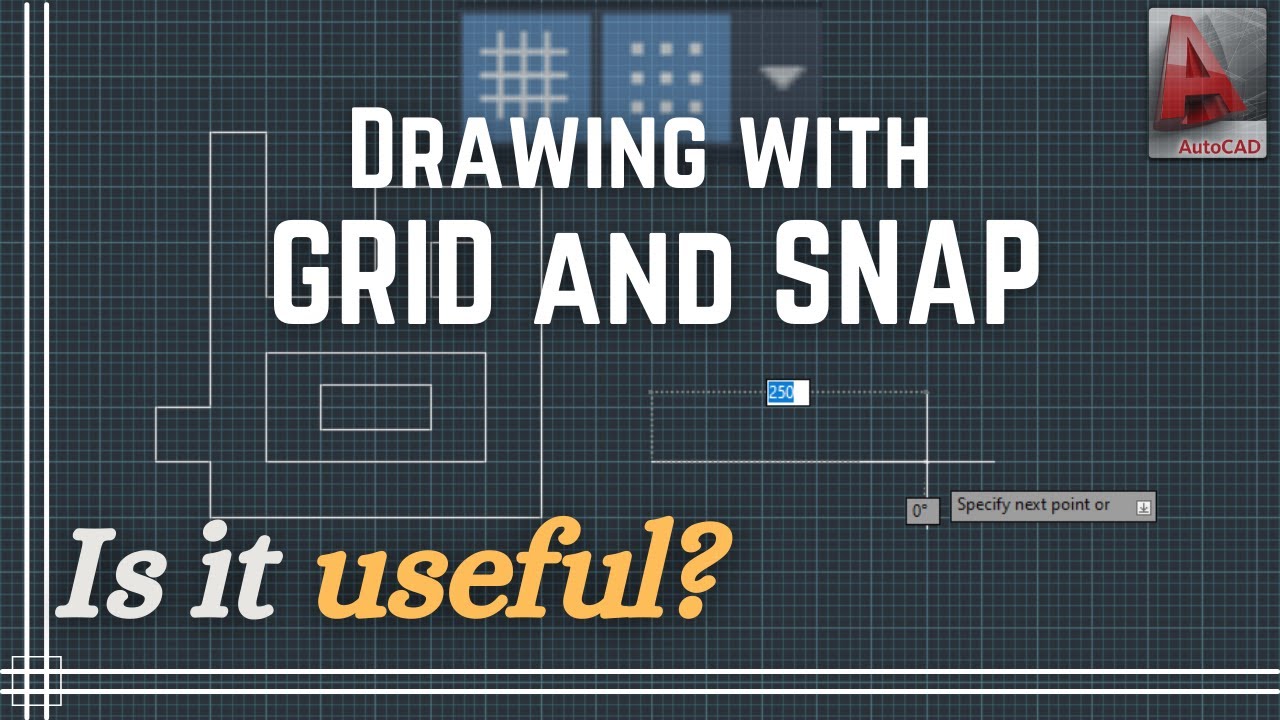 Autocad Drawing With Grid And Snap Mode Is It Useful Dezign Ark