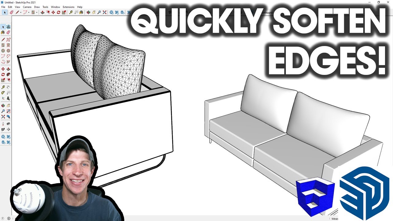 The FASTEST Way to Soften/Hide Edges in SketchUp (You Need This