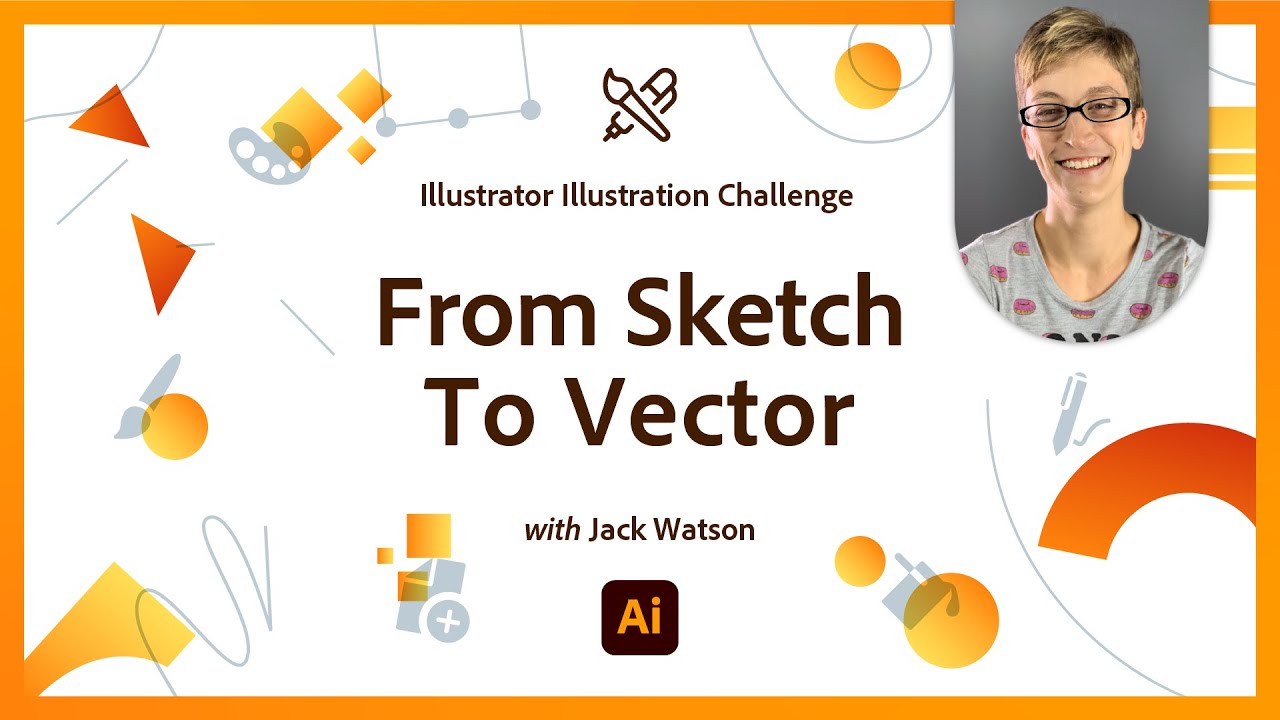 From Sketch To Vector Illustrator Illustration Challenge Dezign Ark