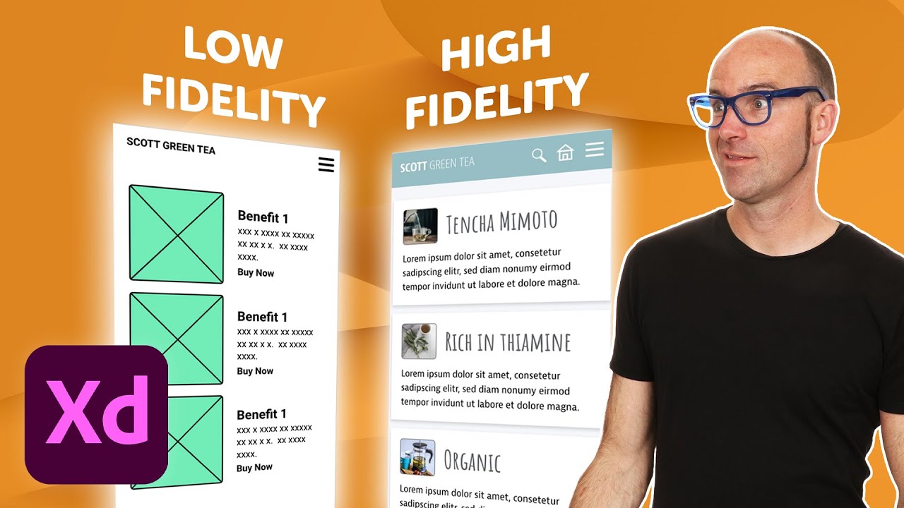 What Is Low Vs High Fidelity Wireframes In Adobe XD - Dezign Ark