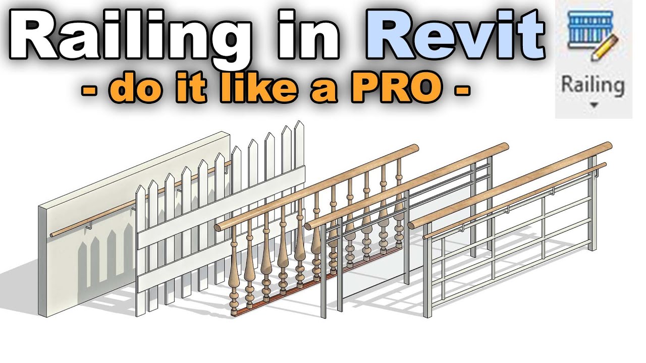 Revit Railing - Beginner To PRO Tutorial - Dezign Ark