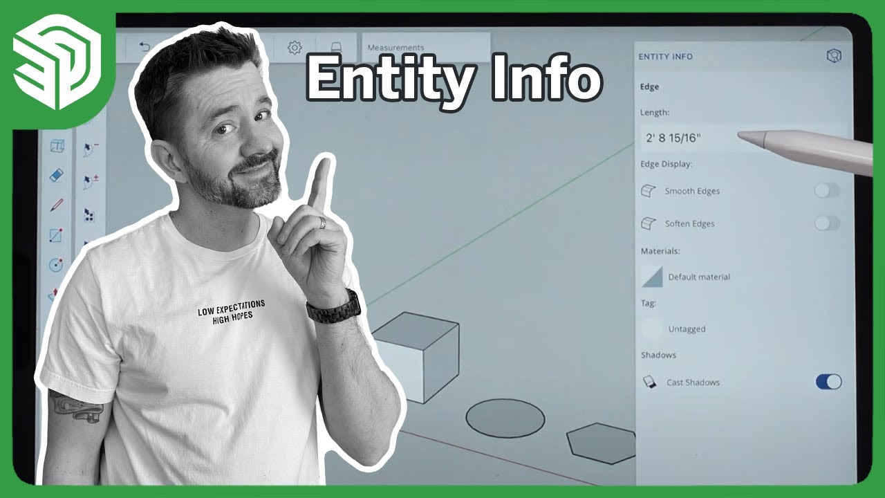 Entity Info Panel - SketchUp For IPad Square One - Dezign Ark