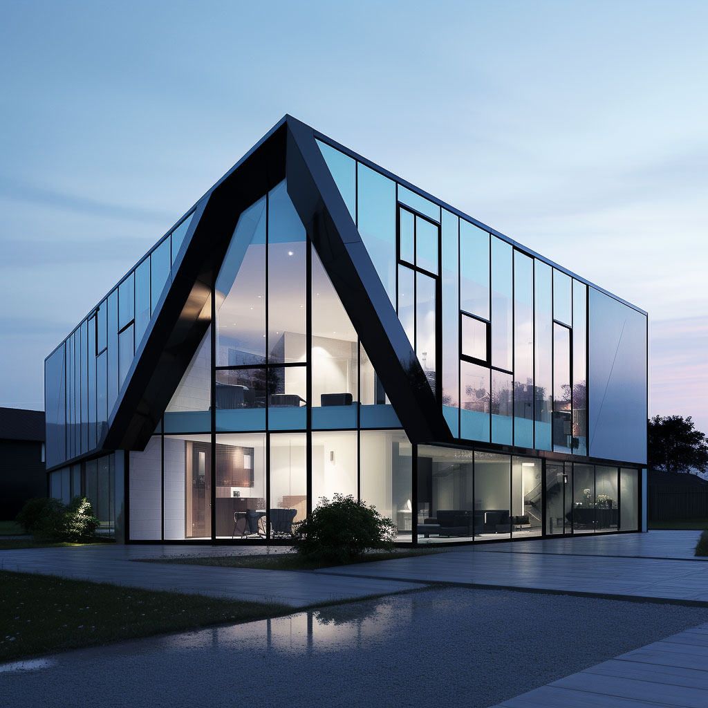 Steel and Glass building Concept 756 - Dezign Ark