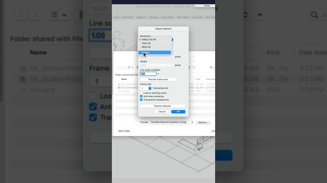 SketchUp Batch Export Settings #shorts #design - Dezign Ark