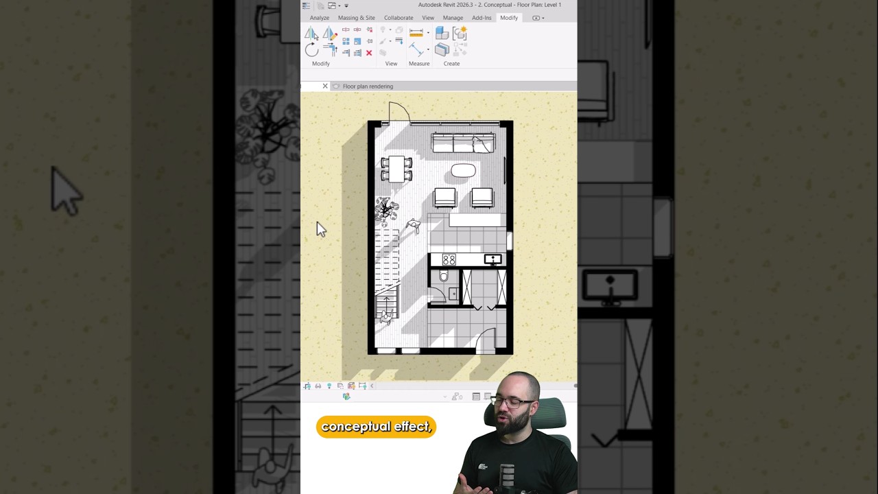 Floor Plan Presentation in #revit tutorial - Dezign Ark